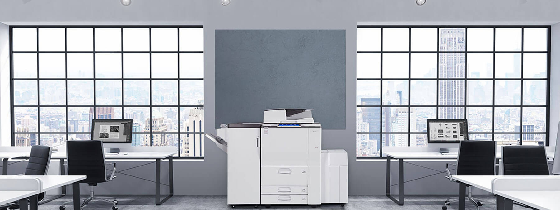 Lanier MFP in a modern office Copiers