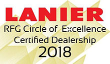 Lanier RFG Circle of Excellence Certified Dealership 2018 Badge