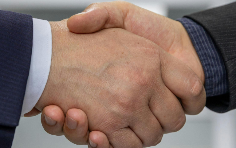 shaking hands