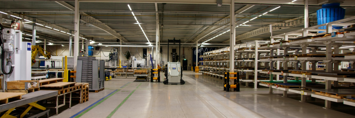 Large warehouse interior