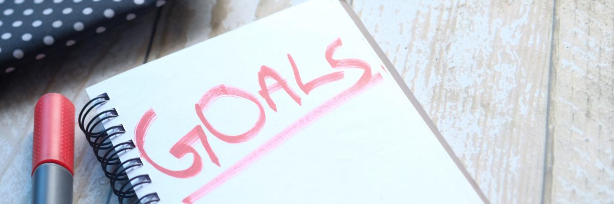 GOALS written in marker on paper