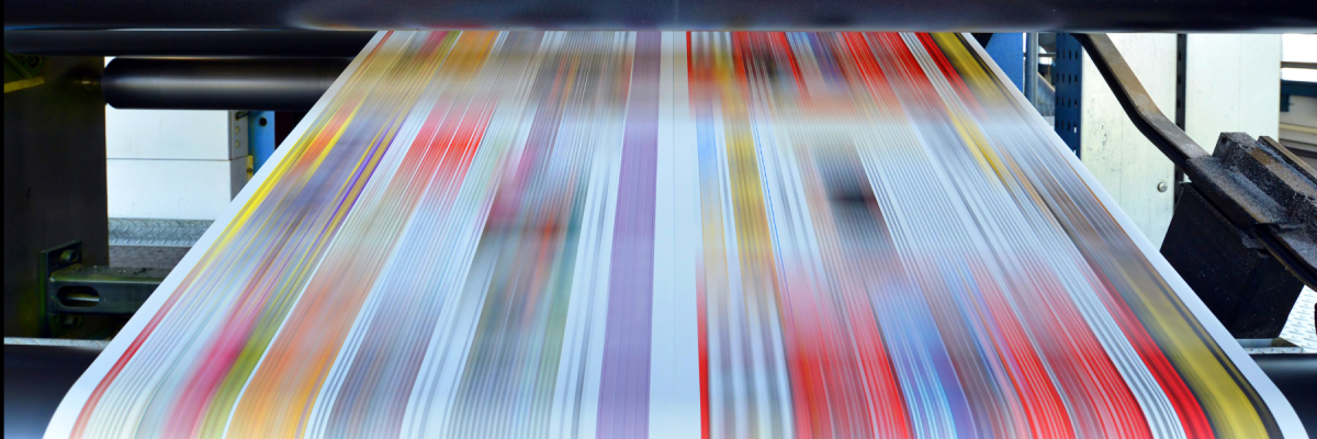 large printer in motion