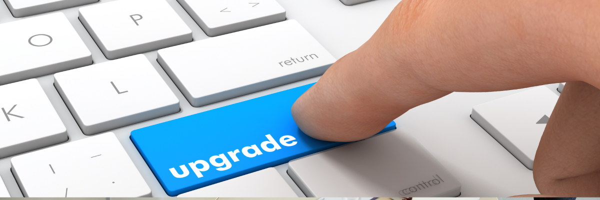 button says upgrade on keyboard